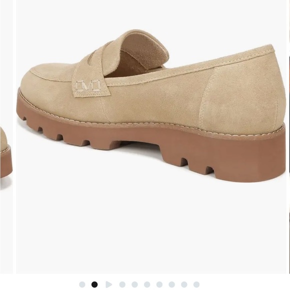 Vionic Cheryl II Lug Penny Slip-On Loafers Beige Cream - Picture 3 of 16